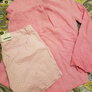Old Navy Pink button down tunic
